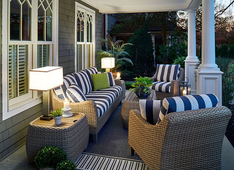 With the yard in order, it’s time to reassess your porch, balcony or patio setup ready for your outdoor living paradise.