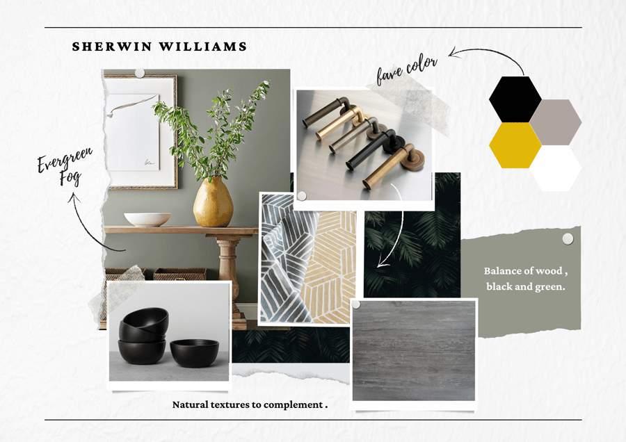 Sherwin Williams COlor of the Year Evergreen Fog