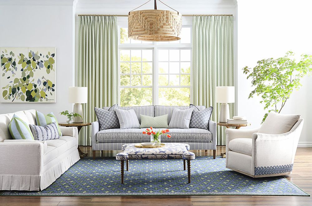 Comfortable, contemporary custom furniture from Taylor King through decorators.