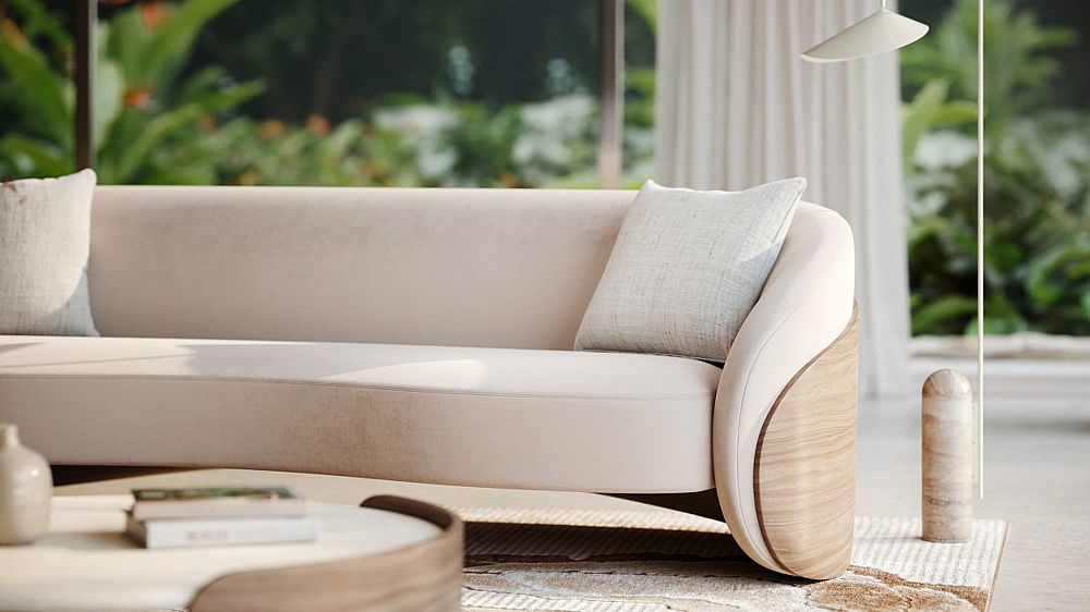 Soft curvy designs create a comforting scenario.