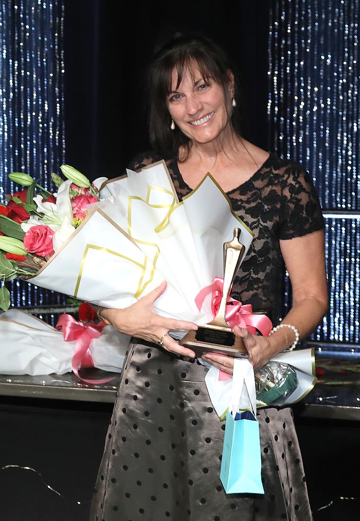 Suzanne Christie winning Franchise Owner of the Year,