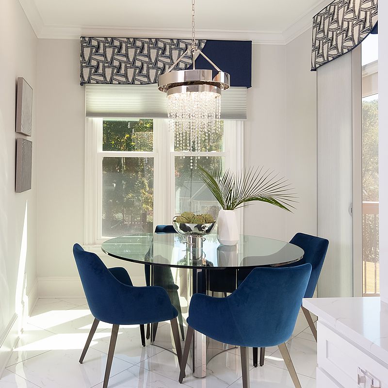 Create a custom cornice board to create drama and height. Perfect for winodws with blinds and shades or drapery panels.