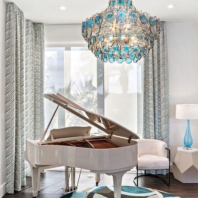 Custom draperies from Decorating Den Interiors.